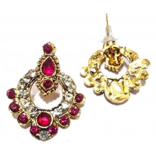 Golden Oxidized Earring Jhumka Jhumki Jewelry Imitation Ethnic Drop Dangle EA166